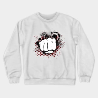 Grunge Punk Fist Punch Punk Rock Rebel Crewneck Sweatshirt